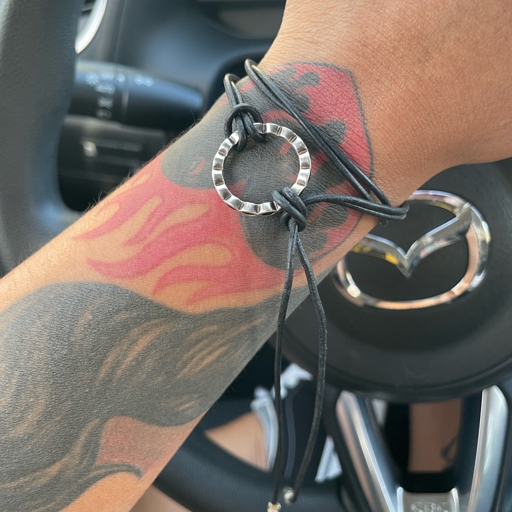 Pandora Black Leather cord